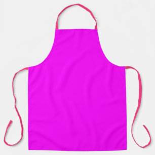 Modern Neon Pink Magenta All-Over Print Apron