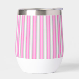 Modern Neon Pink Stripes with 3D Effect