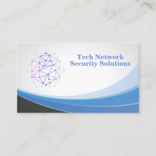 Modern Network Tech Security Corporate Logo Business Card