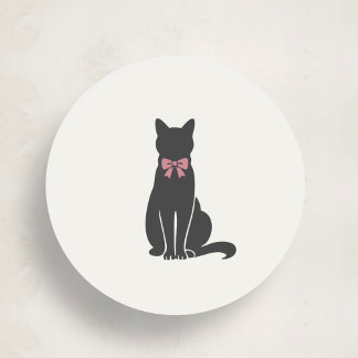 Modern Neutral Cat Seal Sticker