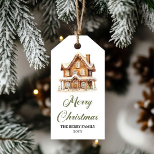 Modern Neutral Christmas Gift Tags Soft Pastel