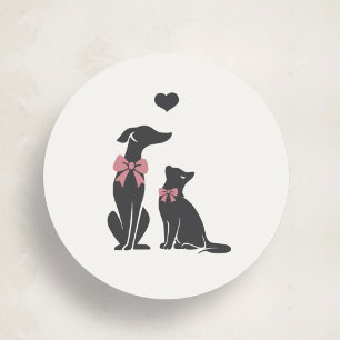 Modern Neutral Pet Sitter Sticker