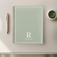 Modern Neutral Sage Family Name