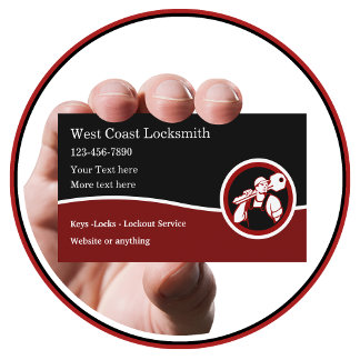 Modern New Locksmith Business Cards