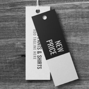 Modern New Price Business Name Hang Tag