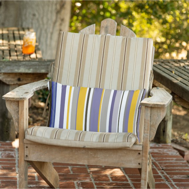 Modern New Season Stripes Lumbar Cushion (Chair)