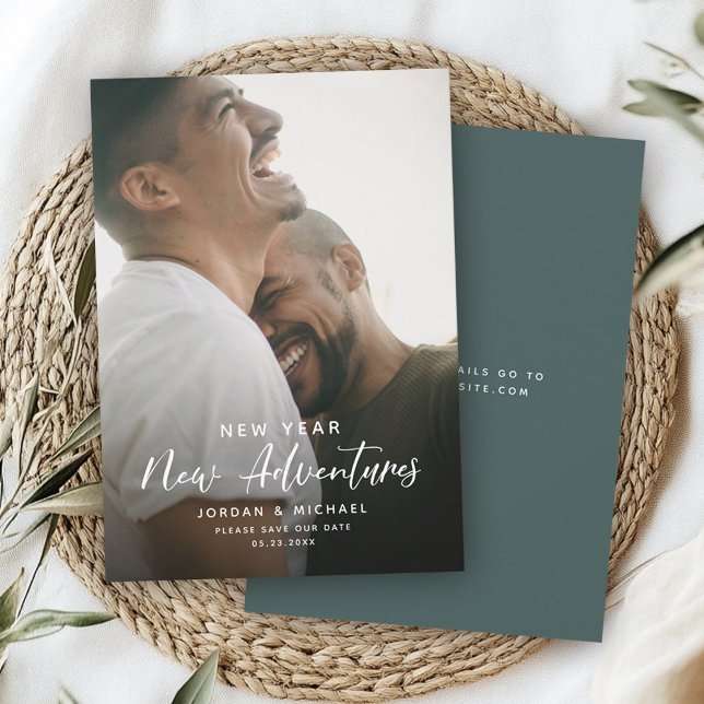 Modern New Year Engagement | Adventures Script Fun Save The Date (Creator Uploaded)