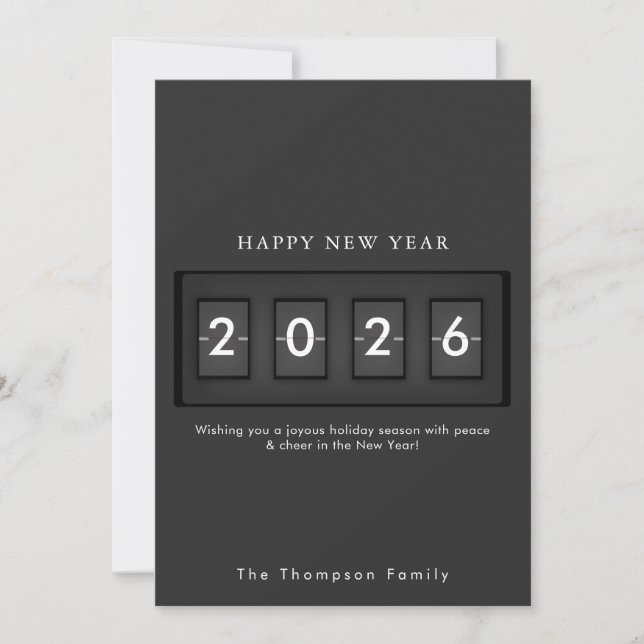 Modern New Year Simple Countdown (Front)