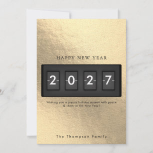 Modern New Year Simple Countdown Gold