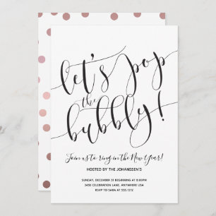 Modern New Year's Eve Party Invitation