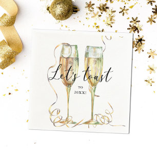 Modern New Years Party Paper Napkin