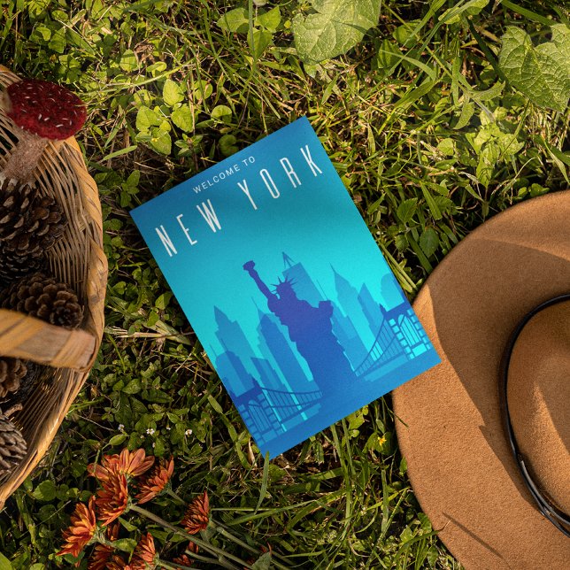 Modern New York City Skyline Postcard (Creator Uploaded)