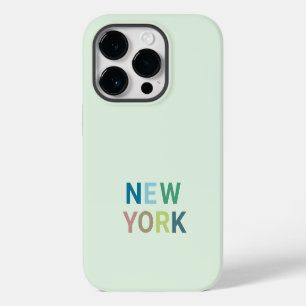 Modern New York Colourful Text iPhone 14 Pro Case
