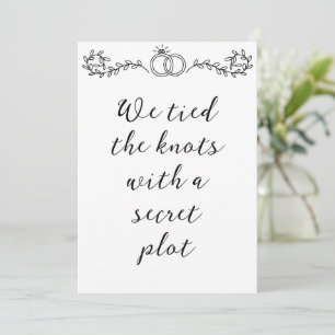 modern newlyweds elopement announcements