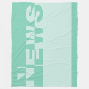 Modern NEWS Banner + your backgr. & ideas Fleece Blanket