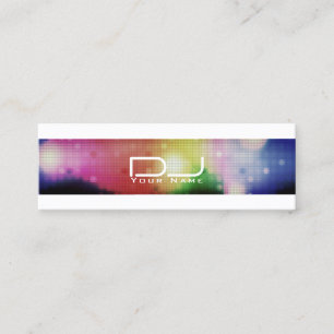 Modern night club style look DJ Mini Business Card