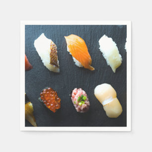 Modern Nigiri Set on Slate – SUSHIMI Collection Napkin