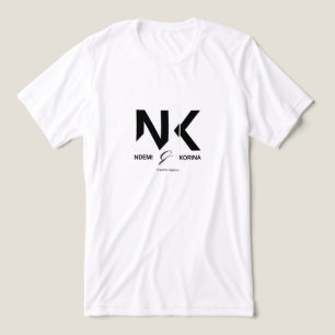 Modern NK Monogram Logo - Ndemi & Korina Creative  Tri-Blend Shirt