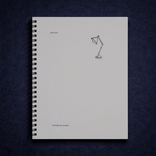 Modern Nocturnal Scholar Aesthetic/Night lamp Planner (Creator Uploaded)