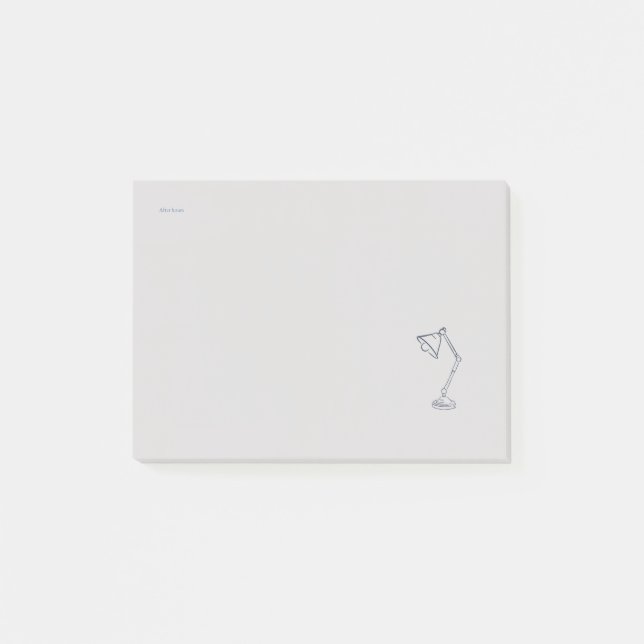 Modern Nocturnal Scholar Aesthetic/Night Lamp Post-it Notes (Front)