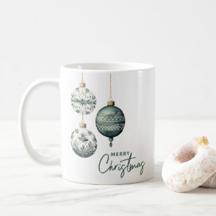 Modern Nordic Style Ornaments Merry Christmas Coffee Mug