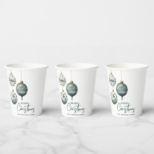 Modern Nordic Style Ornaments Merry Christmas Paper Cups
