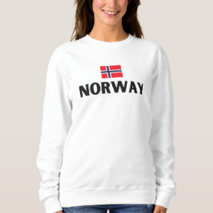 Modern norway scandinavia Flag Country Souvenir Sweatshirt
