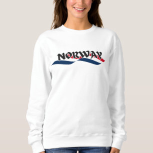 Modern norway scandinavia  Flag Country Souvenir  Sweatshirt