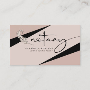 Modern Notary Photo QR Code Business Card