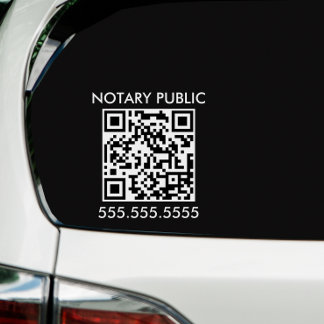 Modern Notary Public Business QR Code