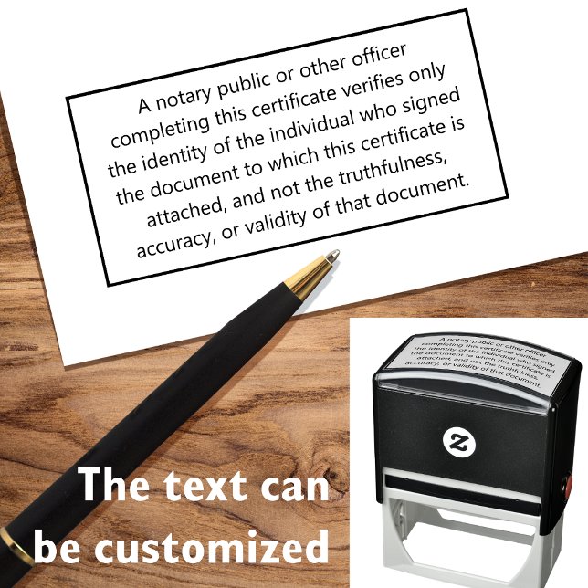 Modern Notary Public Custom Disclaimer Self-inking Stamp (Creator Uploaded)