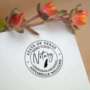 Modern Notary Public Self-inking Stamp