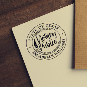 Modern Notary Public Self-inking Stamp