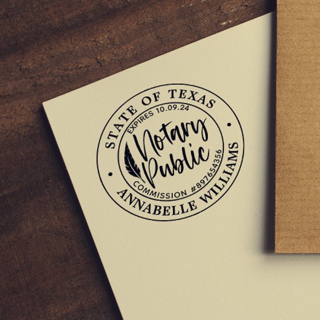 Modern Notary Public  Self-inking Stamp (Creator Uploaded)