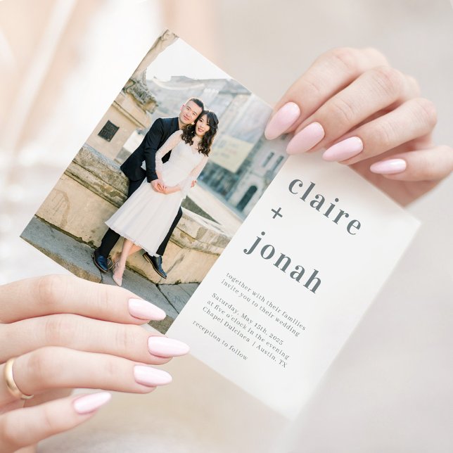 Modern Nuptial Photo Wedding Invitation MNU (Creator Uploaded)