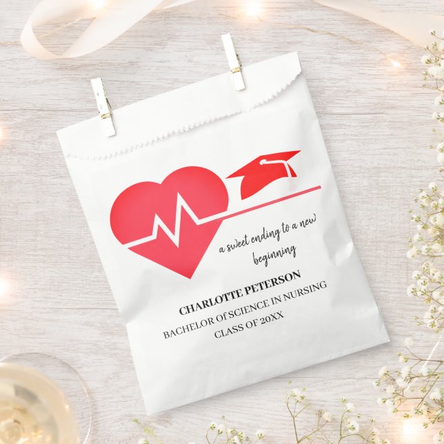 Modern Nurse Doctor Graduation Party  Favour Bags (Clipped)