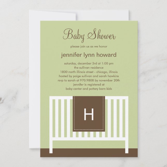 Modern Nursery Baby Shower Invitation (Neutral) (Front)