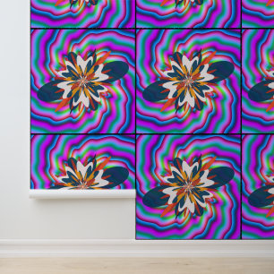 Modern Nursery Colourful Floral Mandala Art Wallpaper
