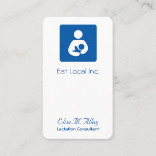 Modern Nurturing Motherhood Icon Design Business Card