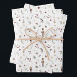 Modern Nutcracker Ballerina Mouse King Christmas  Wrapping Paper Sheet<br><div class="desc">Get ready for the holiday season with this modern take on a classic tune! Modern Nutcracker Ballerina Mouse King Christmas Wrapping Paper Sheets offer a delightful display of traditional holiday elements against calming watercolor backgrounds. Enjoy festive gifts, the marching silhouette of toy soldiers, beloved characters from the famous ballet –...</div>