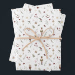 Modern Nutcracker Ballerina Mouse King Christmas  Wrapping Paper Sheet<br><div class="desc">Get ready for the holiday season with this modern take on a classic tune! Modern Nutcracker Ballerina Mouse King Christmas Wrapping Paper Sheets offer a delightful display of traditional holiday elements against calming watercolor backgrounds. Enjoy festive gifts, the marching silhouette of toy soldiers, beloved characters from the famous ballet –...</div>