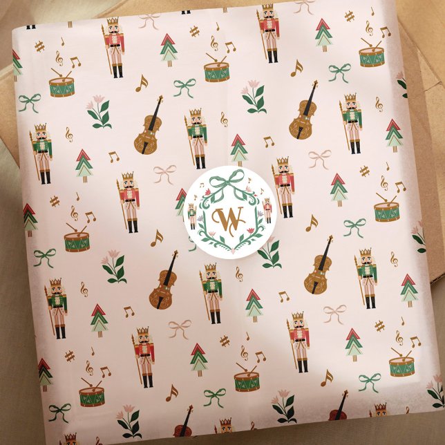 Modern Nutcracker Christmas Bow Ribbon Pattern Tissue Paper (Modern Nutcracker Christmas Bow Ribbon Pattern Tissue Paper)