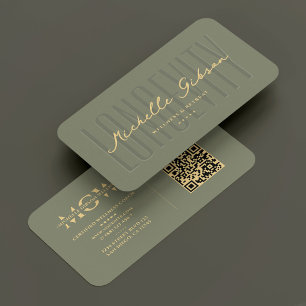 Modern Nutritionist Wellness Dietician Sage Business Card