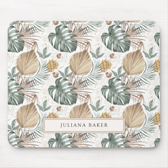 Modern Oasis Foliage Mouse Pad (Front)