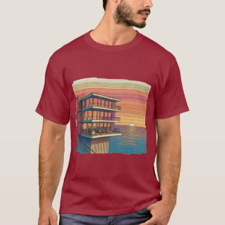 Modern Oasis: Luxury Sunset T-Shirt