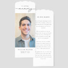 Modern Obituary Photo Funeral Memorial