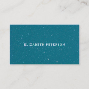 Modern ocean beachy blue business card