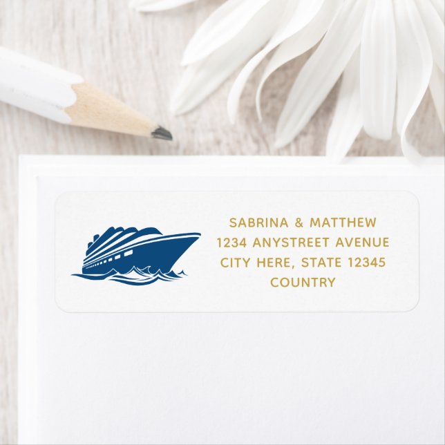 Modern Ocean Cruise Ship Return Address (Insitu)