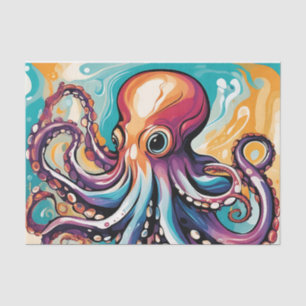 Modern Octopus Abstract Tissue Paper
