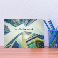 Modern Office Building Change of Address Moving